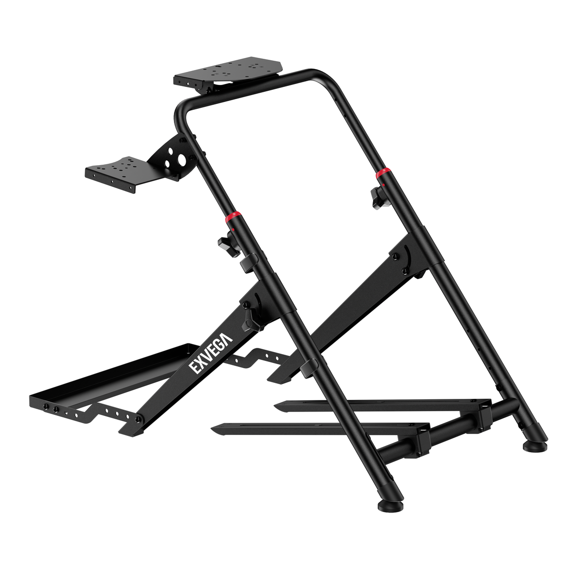 EXVEGA Katlanabilir Sim Racing Yarış Simülatörü Kokpiti SR03, dayanıklı ve ayarlanabilir yarış simülatörü kokpiti.