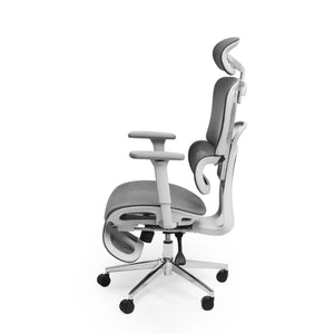 EXVEGA Pixel Flow Glacier çalışma koltuğu, ergonomik tasarımı ve modern görünümüyle ofis ortamına uygun.