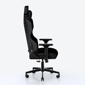 EXVEGA Andromeda Premium kumaş oyuncu koltuğu siyah renkli, ergonomik ve rahat tasarıma sahip.