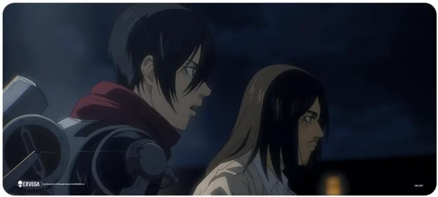 EXVEGA Attack on Titan Eren & Mikasa Mousepad XXL 90×40