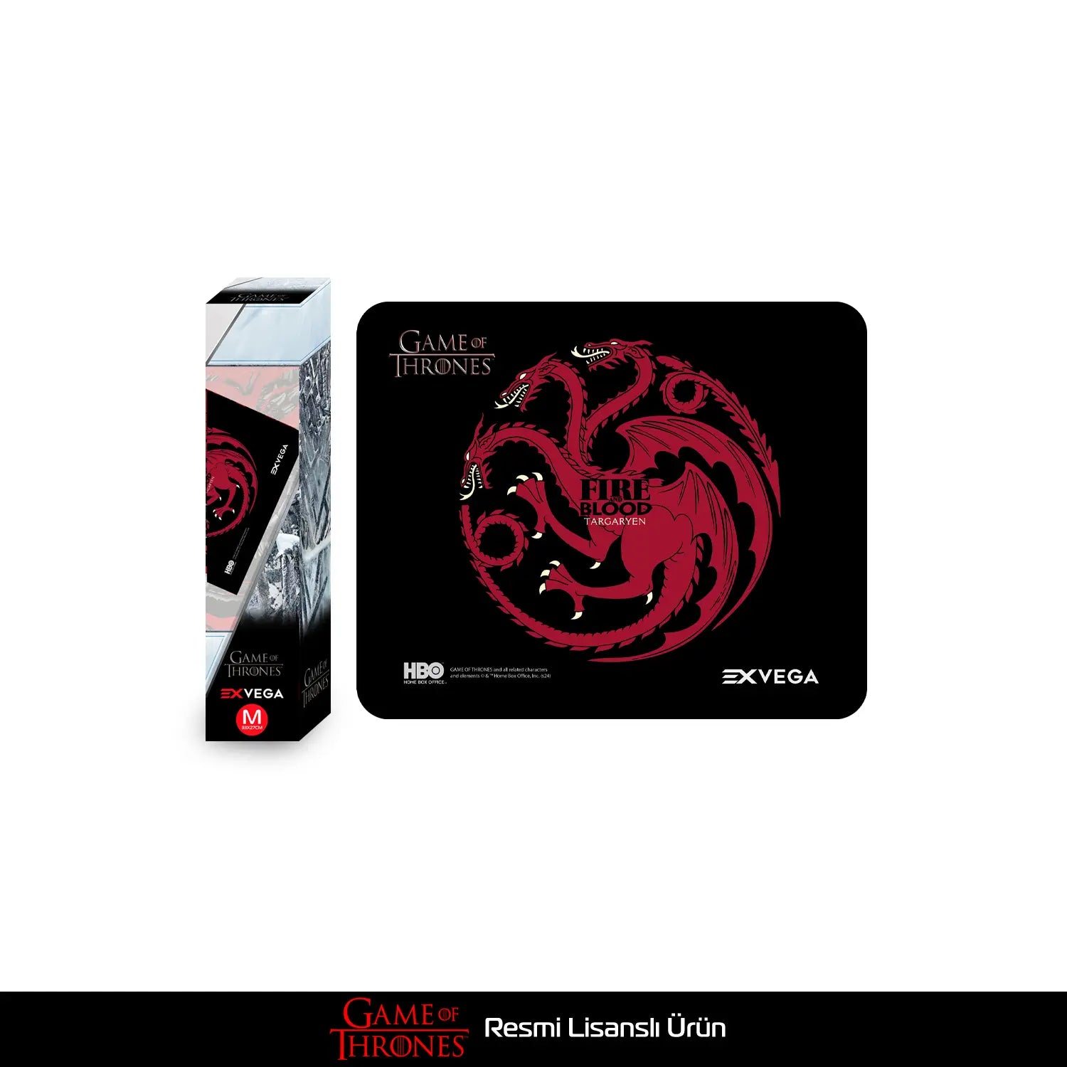EXVEGA Game of Thrones Fire And Blood Targaryen Mousepad M 33×27