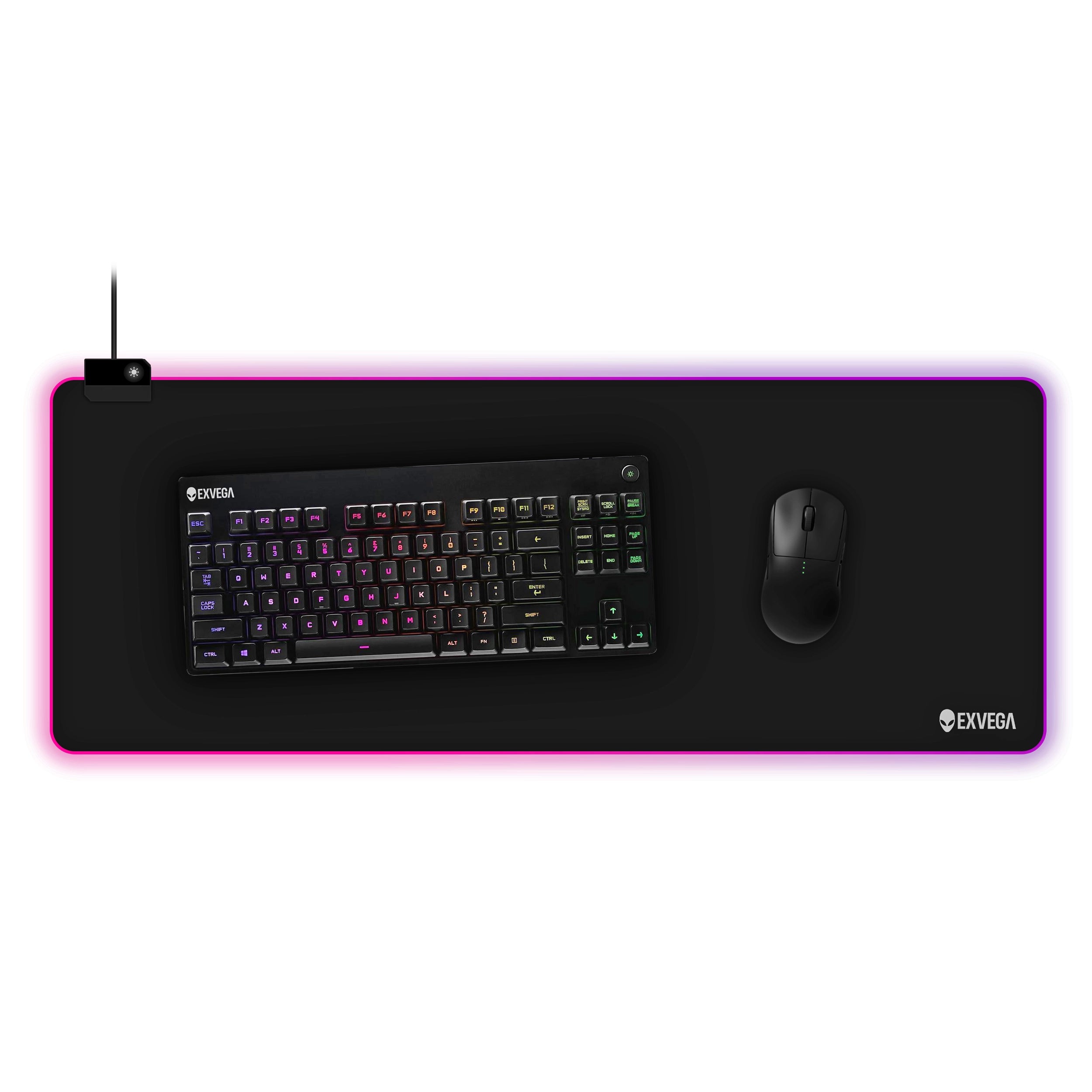 EXVEGA RGB Mousepad 80×30 - EXVEGA