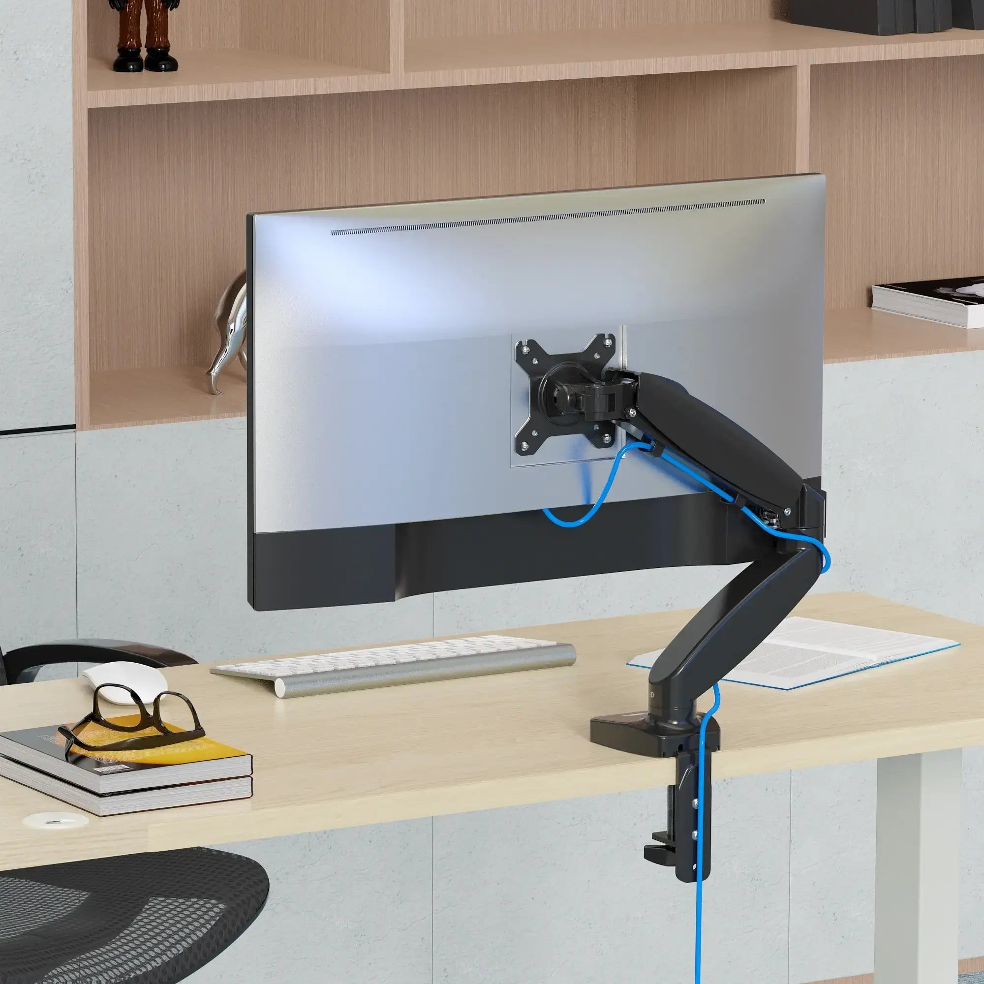 EXVEGA 15-32″ LCD / LED Monitör Tutucu Kol Amortisörlü Vesa Monitör Standı EX786