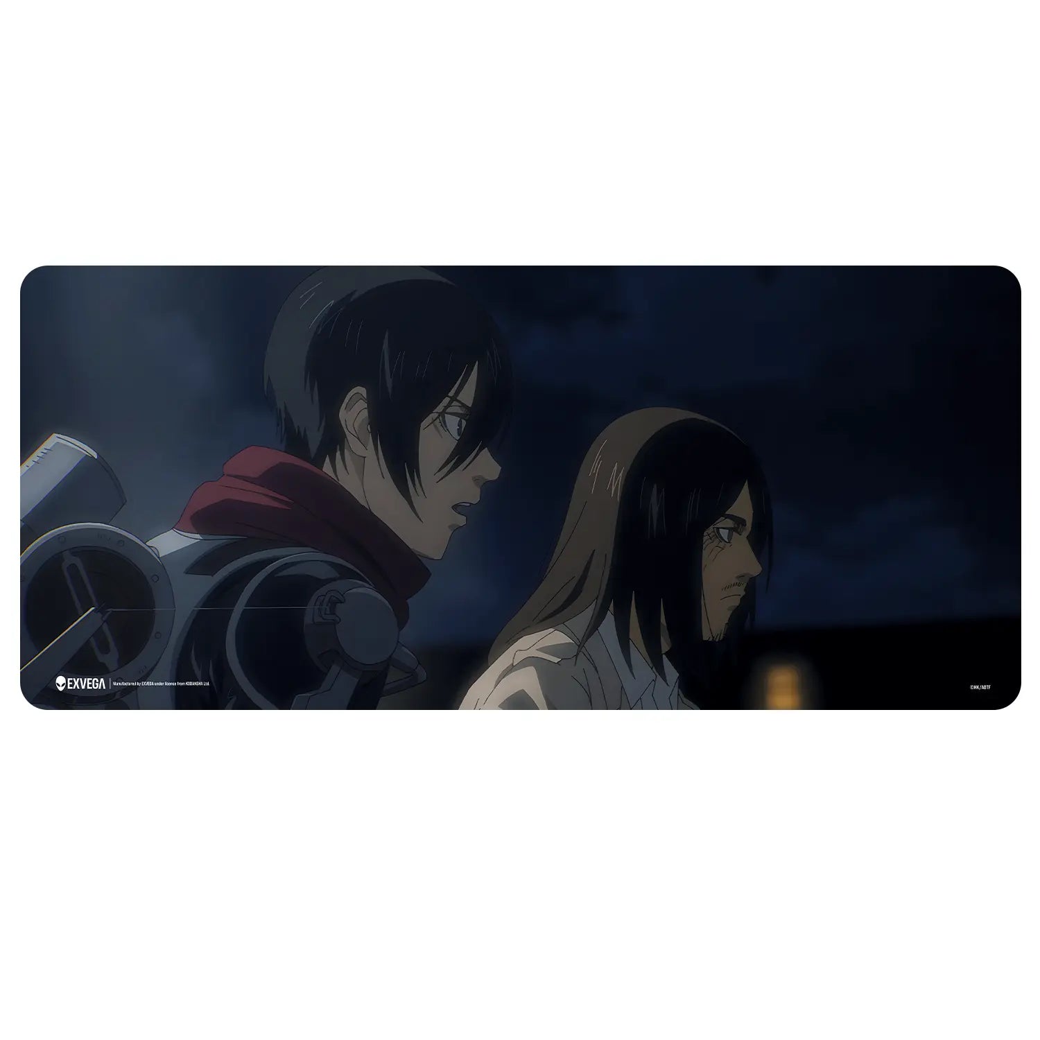 EXVEGA Attack on Titan Eren & Mikasa Mousepad XXL 90×40
