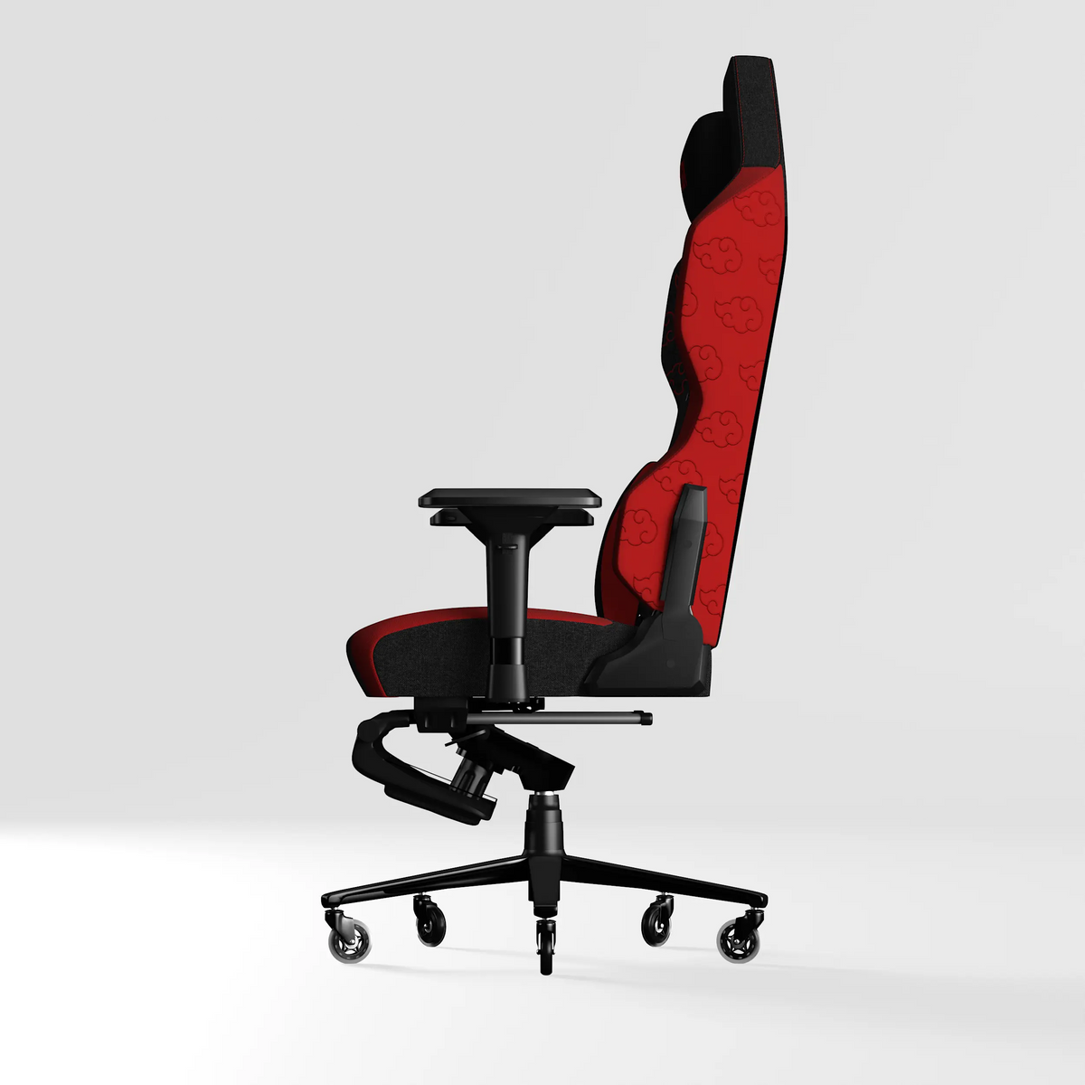 Exvega Andromeda Pro Akatsuki Edition oyuncu koltuğu, siyah ve kırmızı detaylarla ergonomik tasarım.