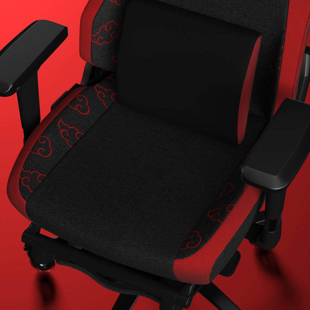 EXVEGA Andromeda Pro Akatsuki Edition oyuncu koltuğu, siyah ve kırmızı tasarımıyla ergonomik ve konforlu oturma alanı