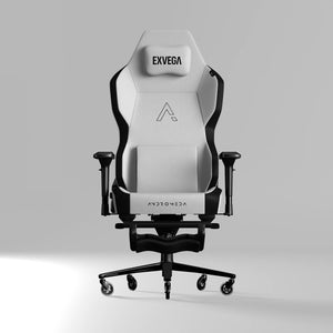 Exvega Andromeda Pro Arctic oyuncu koltuğu, ergonomik tasarım ve şık görünümle bilgisayar karşısında konfor sağlar.