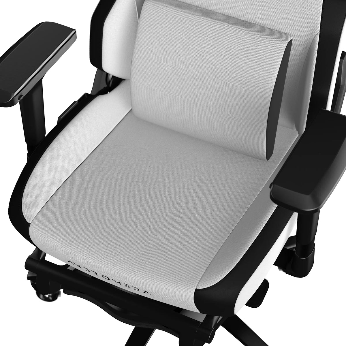 EXVEGA Andromeda Pro Arctic oyuncu koltuğu, siyah ve mavi detaylarla ergonomik tasarıma sahip, rahat oyun koltuğu.