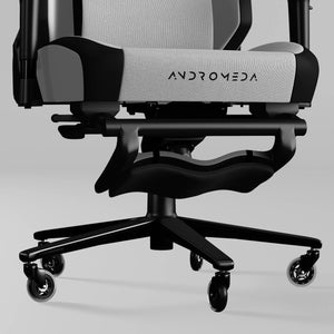 Exvega Andromeda Pro Arctic oyuncu koltuğu, ergonomik tasarım ve mavi renkli yapısıyla bilgisayar koltuğu.
