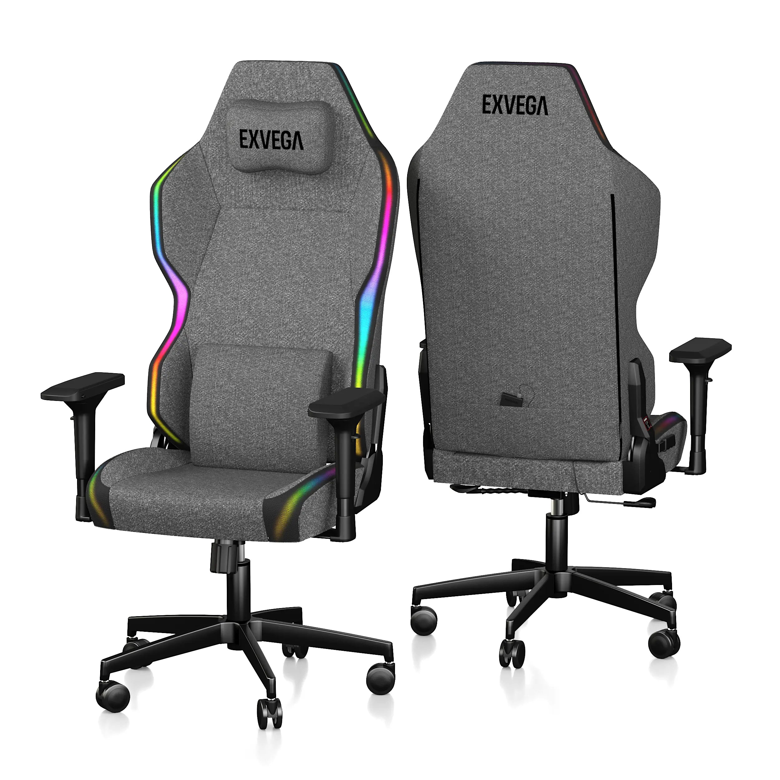 Exvega Lunar Active Rgb Graphite Oyuncu Koltuğu - EXVEGA