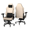Exvega Pandora Pro Napa Deri Çalışma Koltuğu Krem - EXVEGA