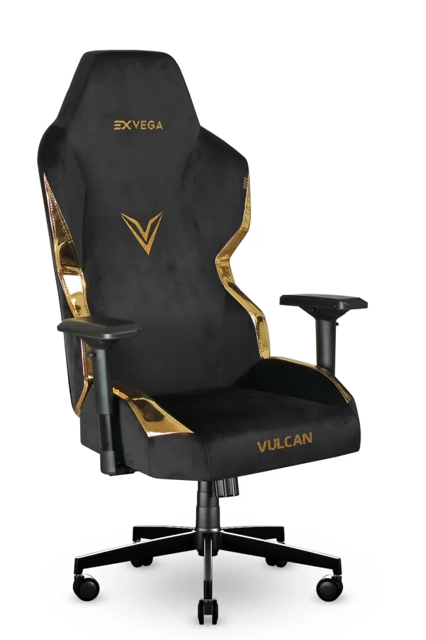 EXVEGA Vulcan Black Gold Edition Profesyonel Çalışma ve Oyuncu Koltuğu