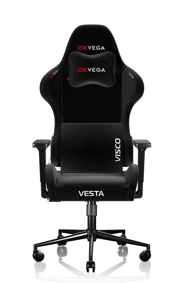 EXVEGA Vesta Dokuma Kumaş Profesyonel Oyuncu Koltuğu 2024 Serisi Siyah