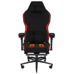 EXVEGA Star Dark Night Isıtmalı Hoparlörlü RGB Aydınlatmalı Masajlı Visco Destekli Dokuma Kumaş Oyuncu Koltuğu