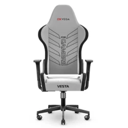 EXVEGA Vesta Kumaş Profesyonel Oyuncu Koltuğu Beyaz Duman 2024 Serisi