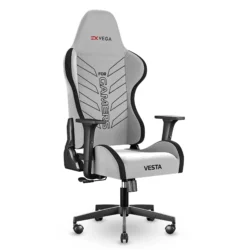 EXVEGA Vesta Kumaş Profesyonel Oyuncu Koltuğu Beyaz Duman 2024 Serisi