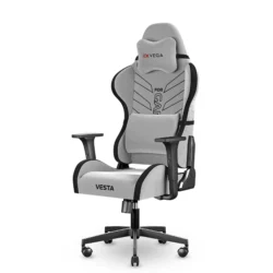 EXVEGA Vesta Kumaş Profesyonel Oyuncu Koltuğu Beyaz Duman 2024 Serisi