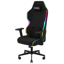 EXVEGA Lunar Active Kumaş RGB Oyuncu Koltuğu Siyah - Görsel 2