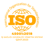 ISO 45001:2018 İş Sağlığı Güvenliği Yönetim Sistemine Uygundur
