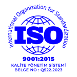 ISO 9001:2012 Kalite Yönetim Sistemine Uygundur