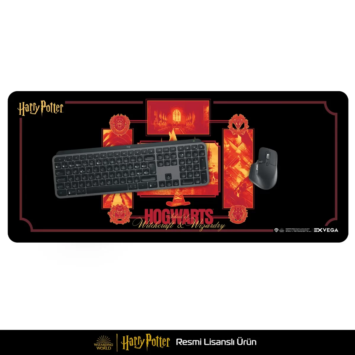 EXVEGA Harry Potter Hogwarts Mousepad XXL 90x40