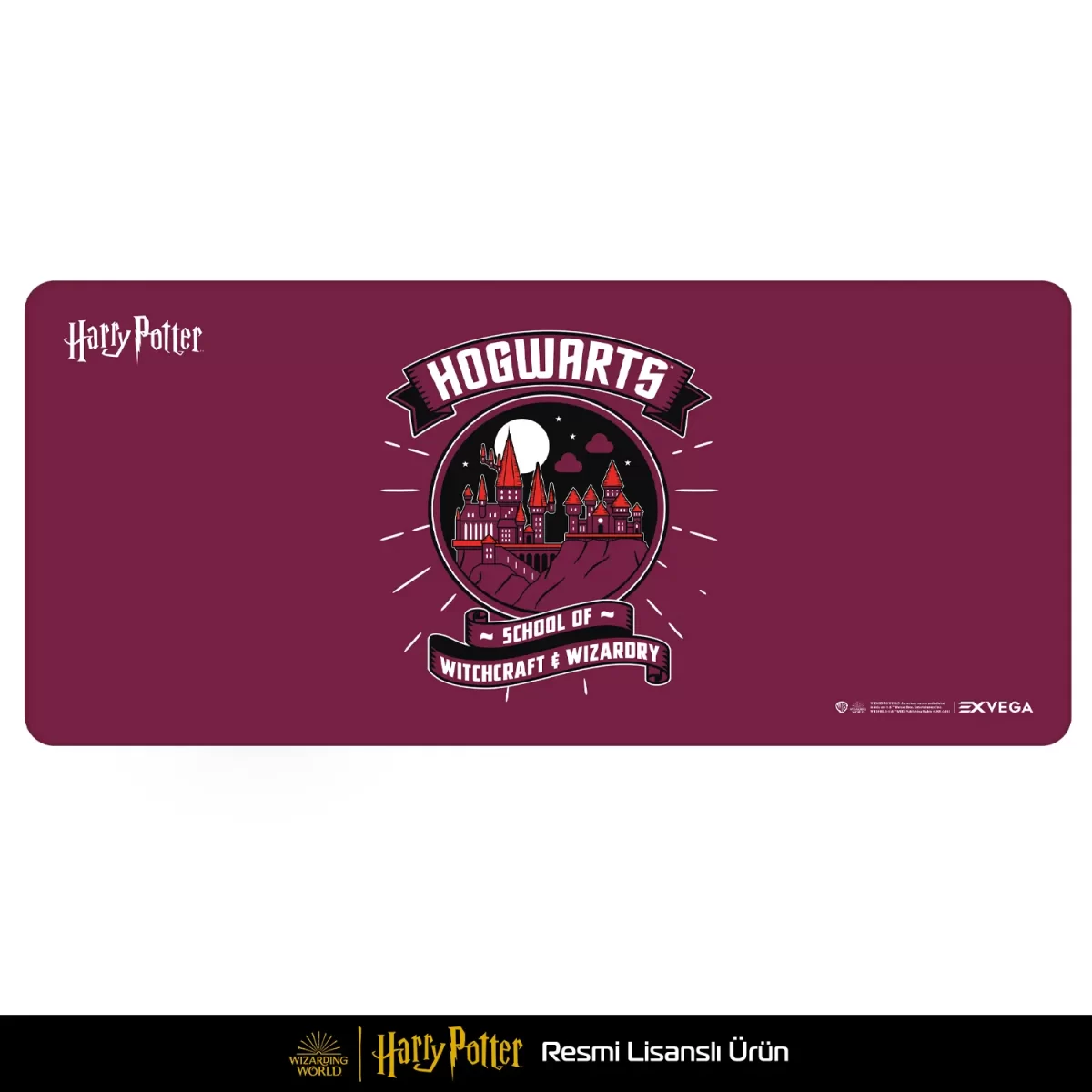 EXVEGA Harry Potter School Of HogwartsMousepad XXL 90x40