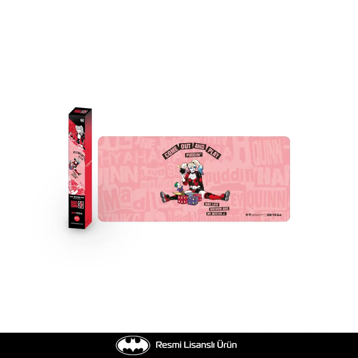 EXVEGA Harley Quinn Come Out And Play Mousepad XXL 90x40