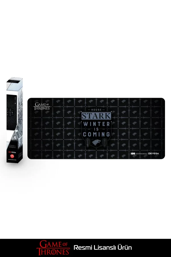 EXVEGA Game Of Thrones House Stark Winter is Coming Mousepad XXL 90x40