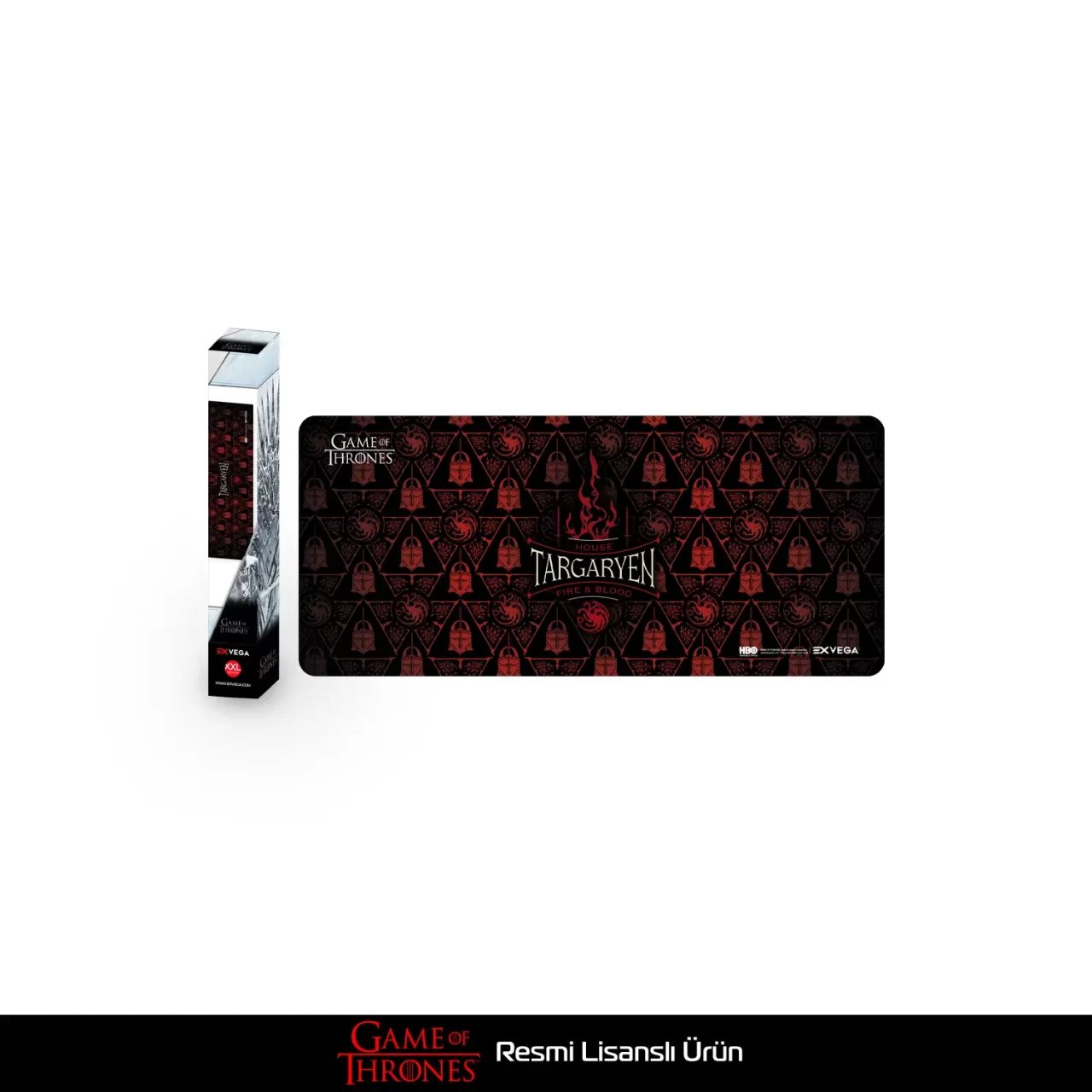 EXVEGA Game Of Thrones House Targaryen Fire And Blood Mousepad XXL 90x40