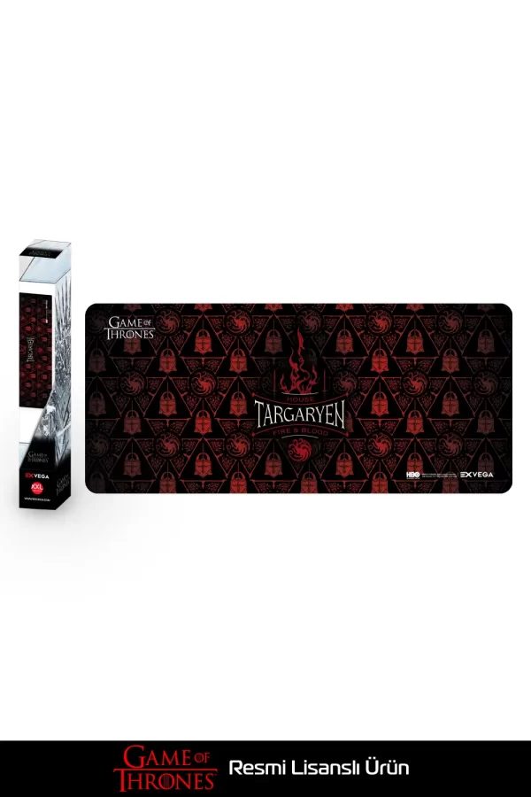 EXVEGA Game Of Thrones House Targaryen Fire And Blood Mousepad XXL 90x40