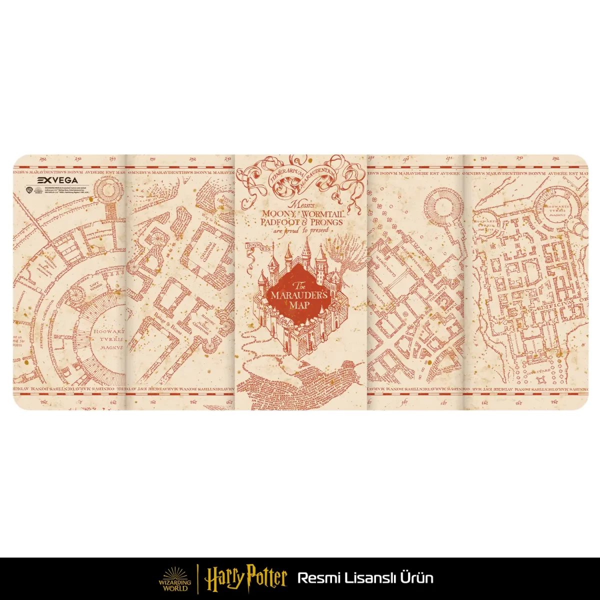 EXVEGA Harry Potter Marauders Map Mousepad XXL 90x40