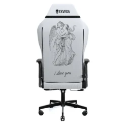 EXVEGA Andromeda 2025 I Love You Edition Masajlı Oyuncu Koltuğu Dokuma Kumaş Beyaz